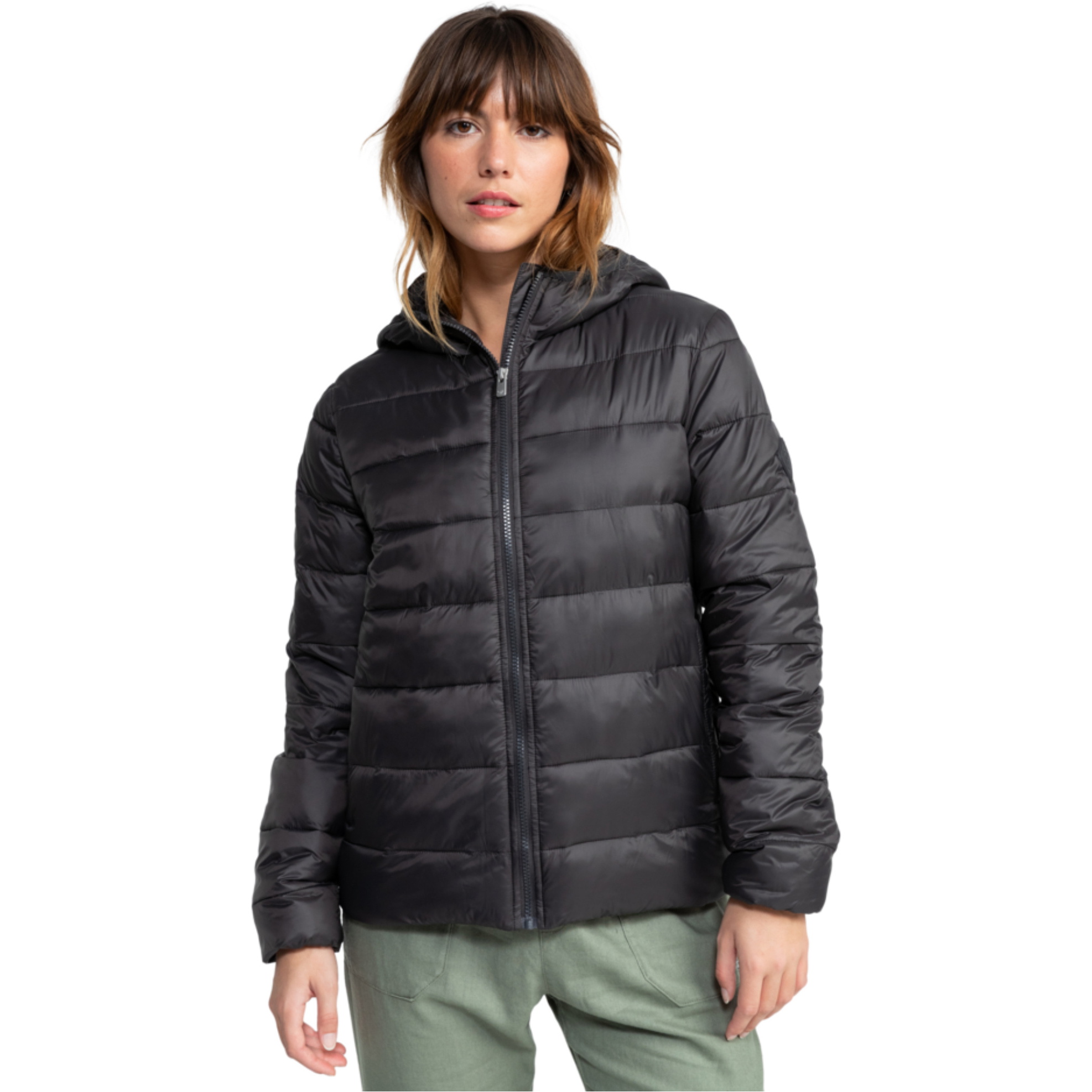 2026 Roxy Womens Wind Bliss Hooded Lightweight Packable Padded Jacket ERJJK03691 - Phantom